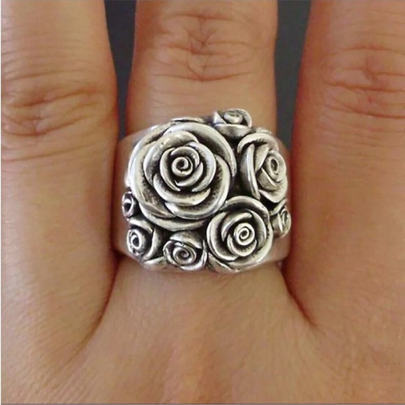 Antique Silver Tone Vintage Style Statement Ring BRAND NEW - Picture 3 of 6